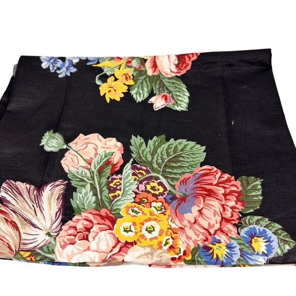 MCMILLEN COLLECTION FOR ROBERT ALLEN FABRICS FLORAL 1989 70” by 57” - Picture 1 of 6